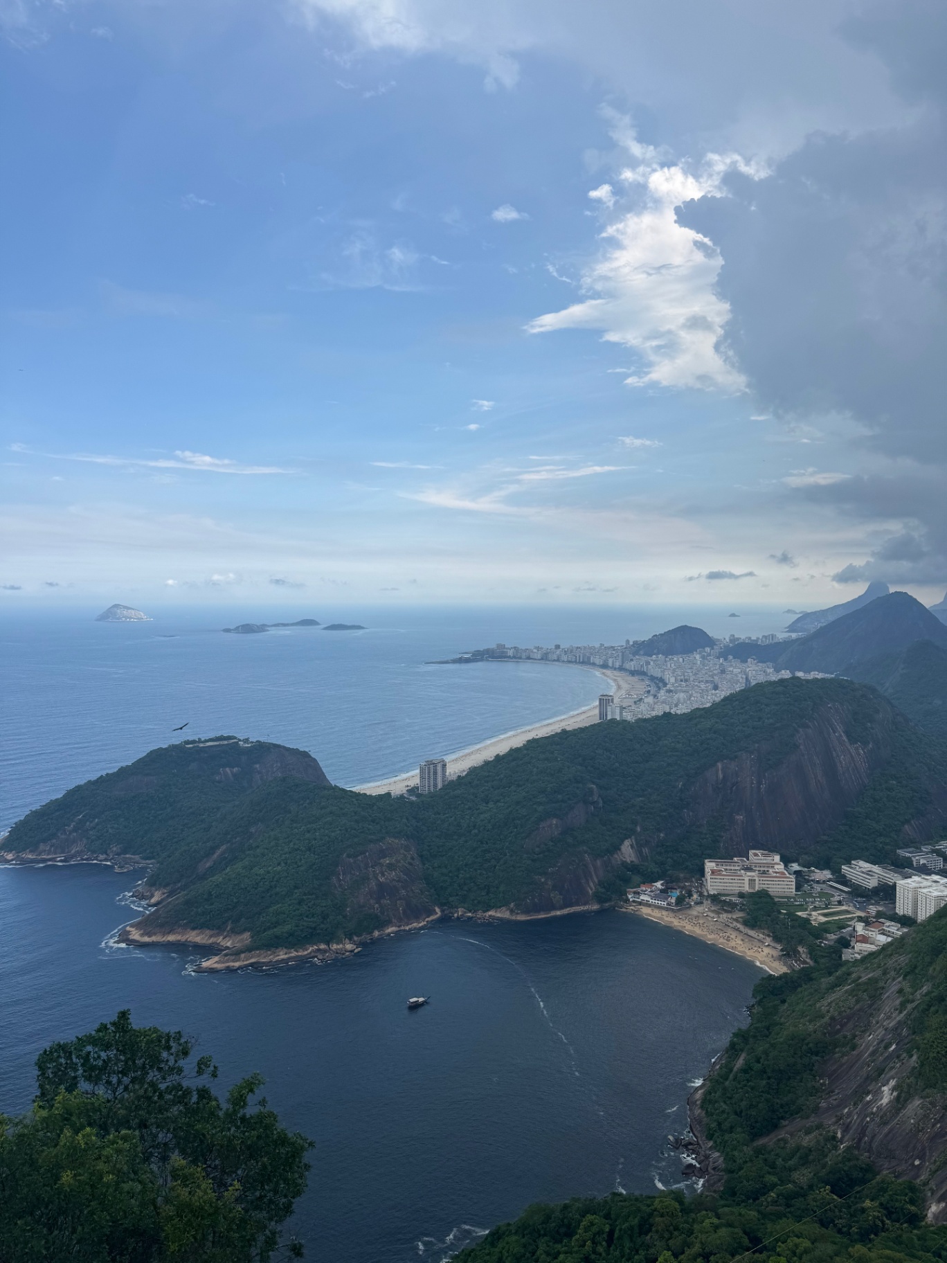 Rio de Janeiro — Copacabana sweeping into the distance from Sugarloaf Mountain.