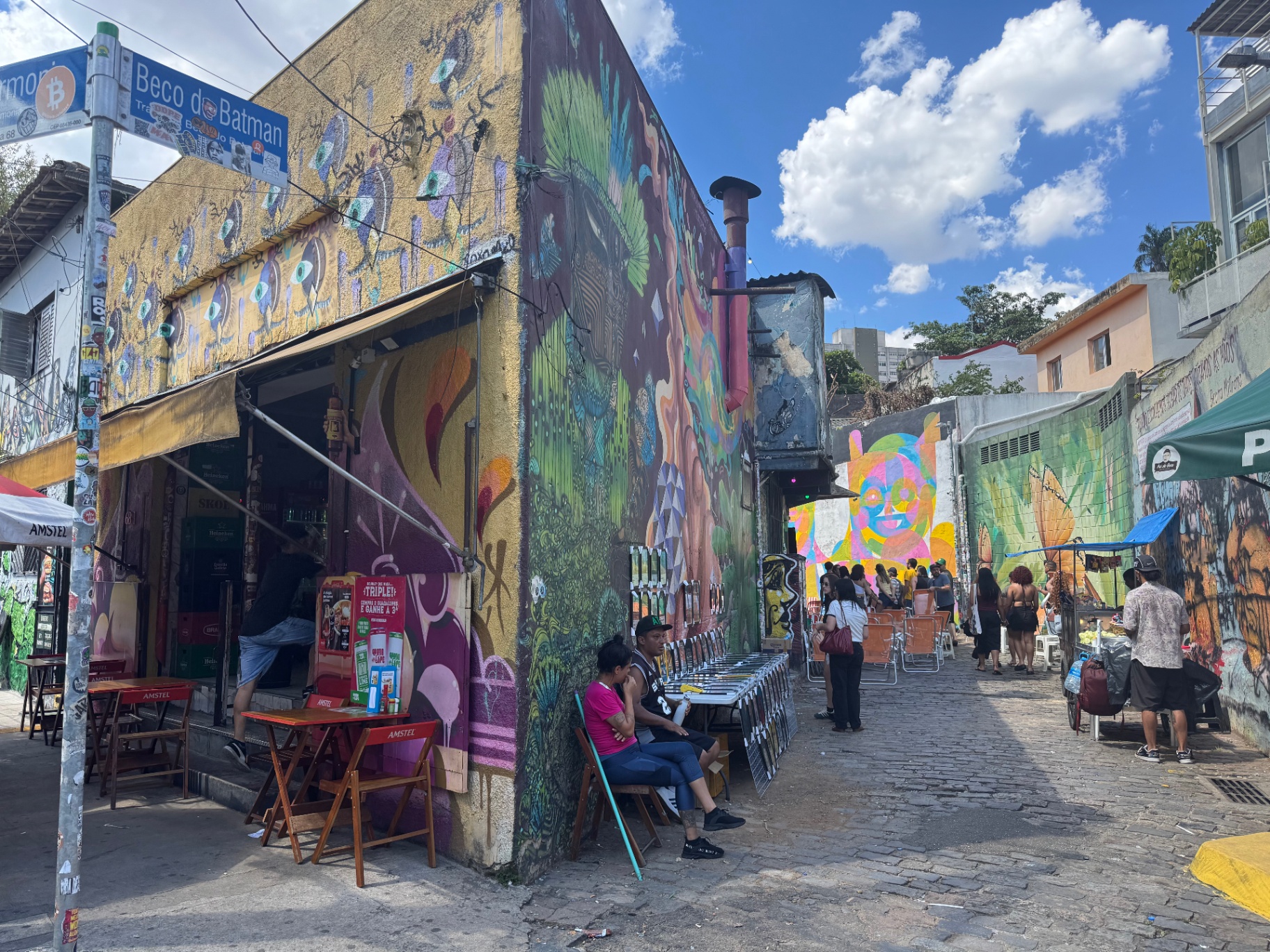 Sao Paulo — Beco do Batman alive with murals, cafés and afternoon light.