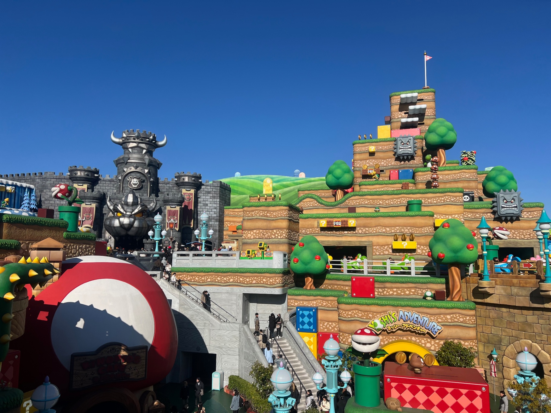 Osaka — Bowser's castle and Mario's world at Super Nintendo World.