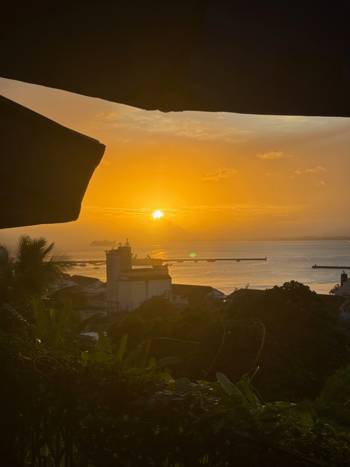 Salvador — Golden hour over the Baía de Todos-os-Santos.