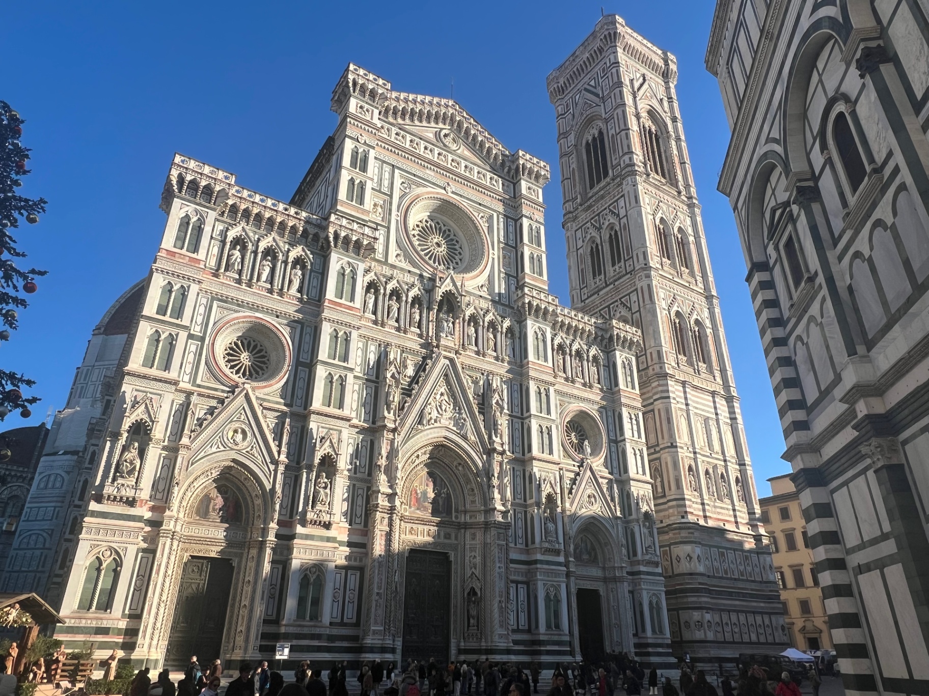Florence — The Duomo's marble façade in afternoon sun.