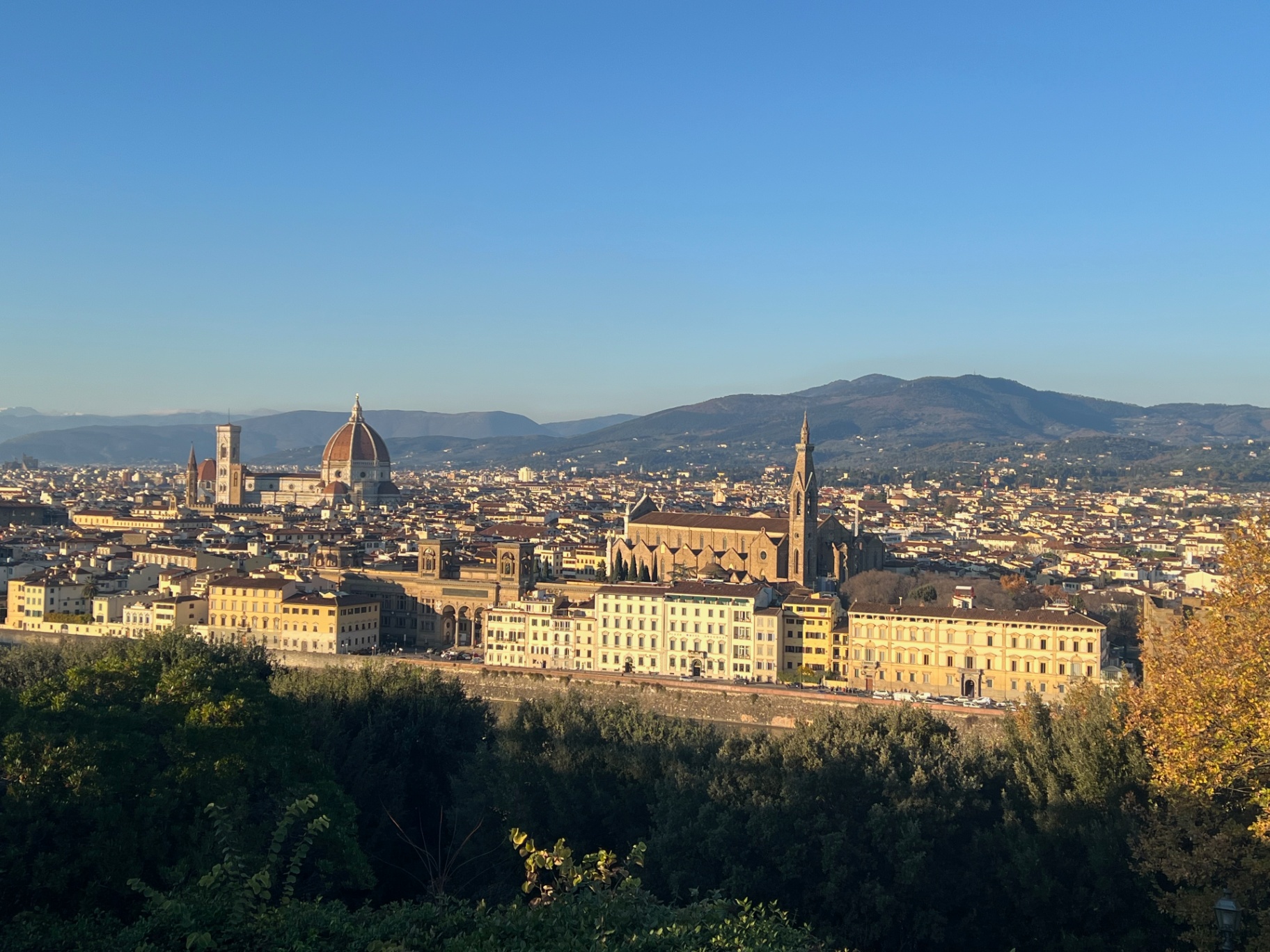 Florence — Florence from Piazzale Michelangelo at golden hour.