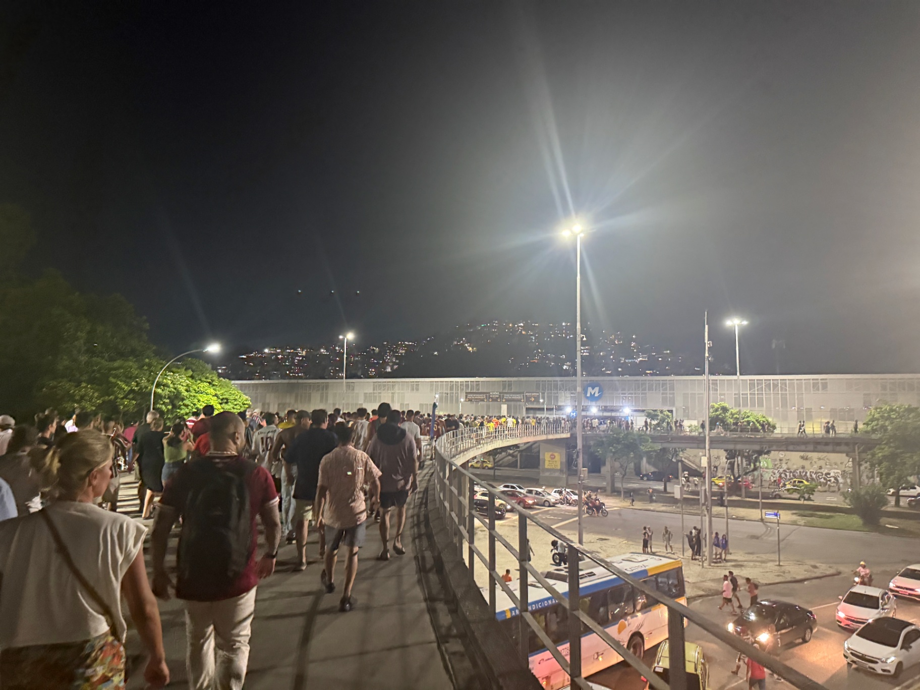 Rio de Janeiro — The walk from the Maracanã after the final whistle.