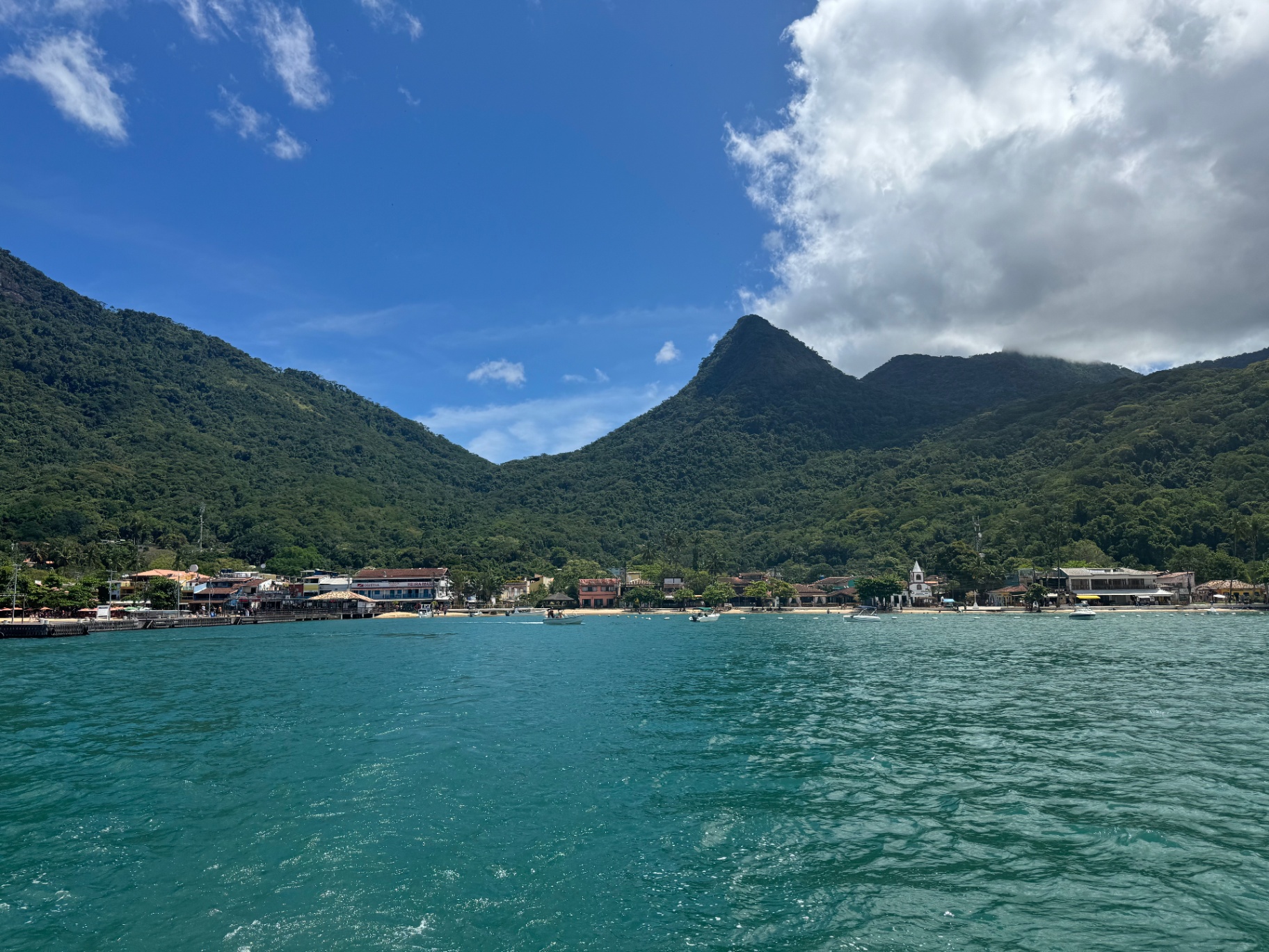 Ilha Grande — Vila do Abraão seen from the water.