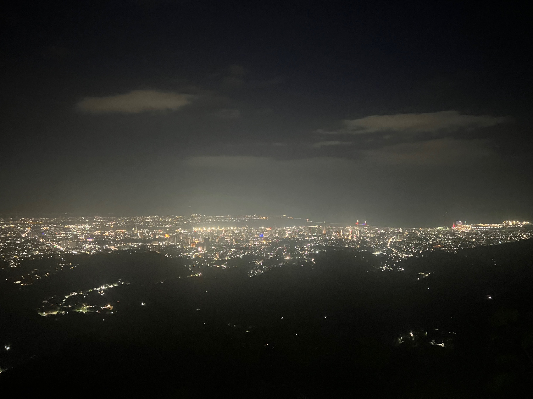 Cebu — Cebu City sprawled in light, seen from the Tops viewpoint.