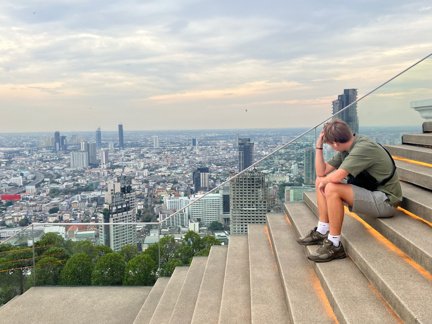 Bangkok — King Power Mahanakhon rooftop, the city sprawling to the horizon.